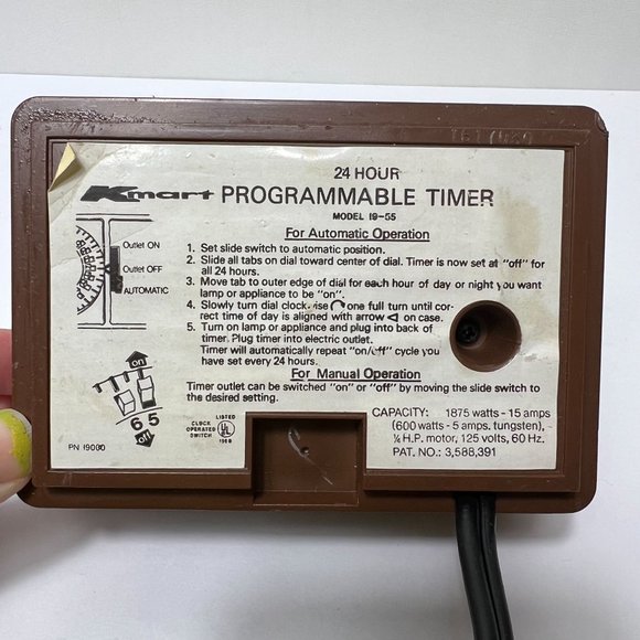 K Mart Other Vintage Kmart Electronic Wall Plug In Programmable